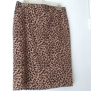 Talbot Black & Tan Leopard print Skirt